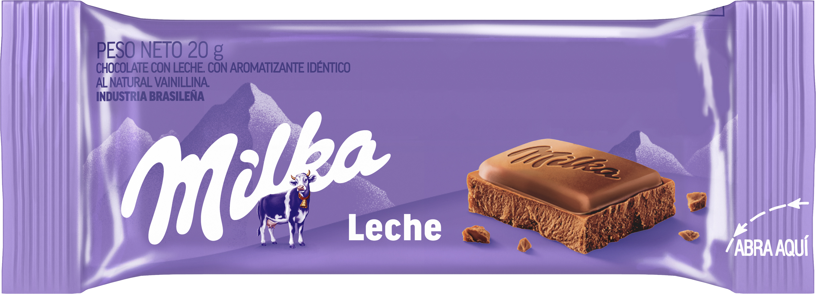 Milka Chocolate con Leche 20g - Nerilan Uruguay